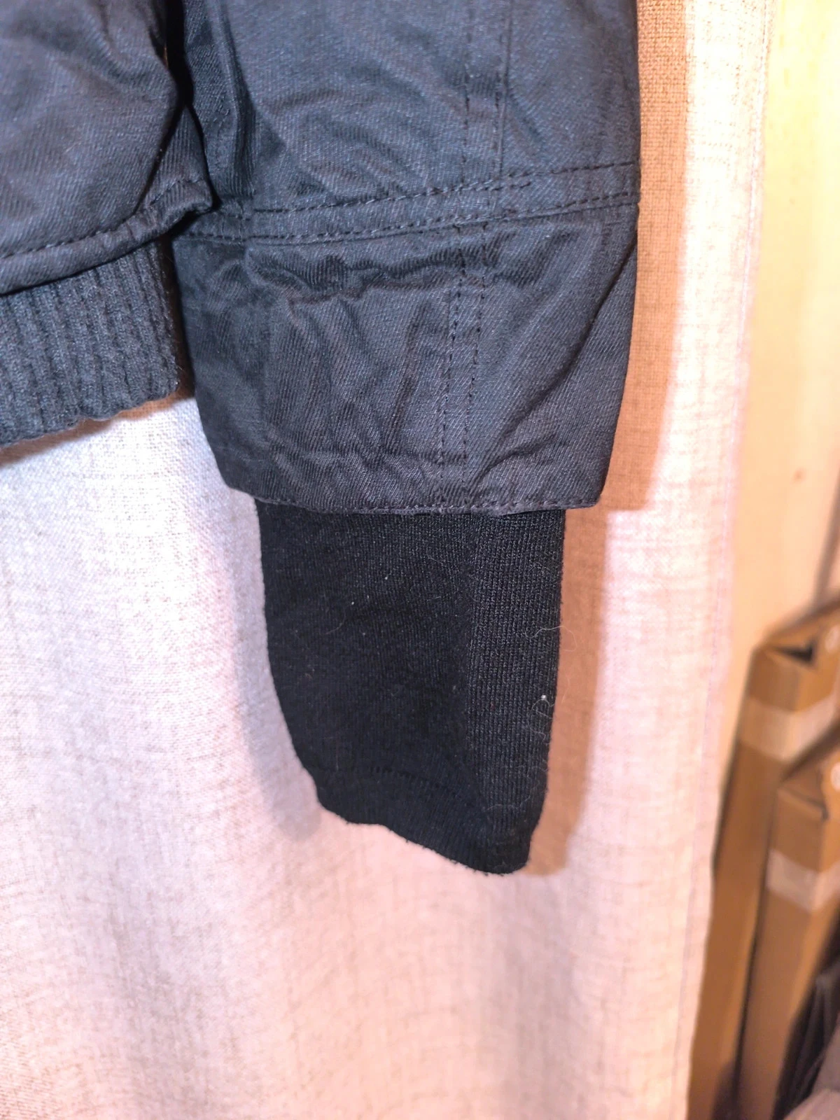 Veste de inverno Khujo preta acolchoada com capuz - Tamanho XL – photo 7